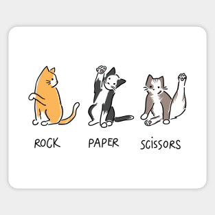 Rock Paper Scissors Cheeky Sticker